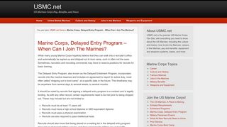 Marine Corps, Delayed Entry Program - When Can I Join The Marines ...
