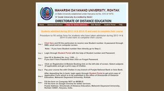 Students admitted during 2013-14 & 2014-15 ... - DDE, MDU, Rohtak