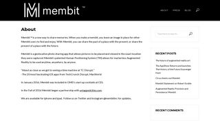 About – Membit Inc.