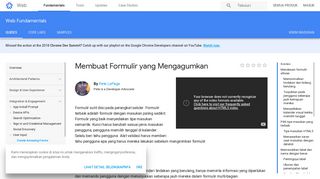 Membuat Formulir yang Mengagumkan | Web | Google Developers