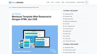 Membuat Template Web Responsive Dengan HTML dan CSS ...
