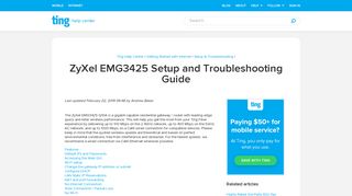 ZyXel EMG3425 Setup and Troubleshooting Guide – Ting Help Center