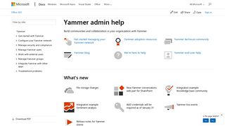 Yammer | Microsoft Docs