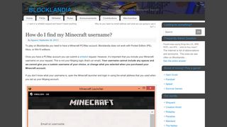 How do I find my Minecraft username? – BLOCKLANDIA