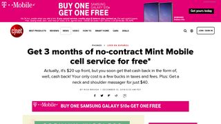 Get 3 months of no-contract Mint Mobile cell service for free* - CNET