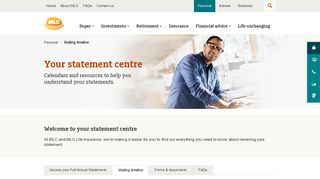 Your Statement Centre - Tools and Info | MLC Login