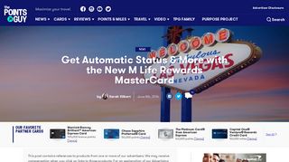 Automatic Status & More with the M Life Rewards MasterCard