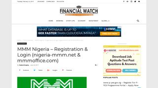 MMM Nigeria – Registration & Login (nigeria-mmm.net & mmmoffice ...