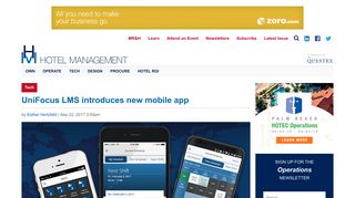 UniFocus LMS introduces new mobile app | Hotel Management