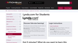 Lynda.com for Students | Mohawk College