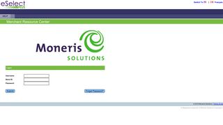 MONERIS SOLUTIONS - eSELECTplus Merchant Resource Center