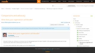Moodle in English: What does your organization call Moodle ...