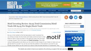 Motif Investing Review: $9.95 Total Commission/Motif Trade OR $4.95 ...