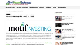 Motif Investing Promotion 2018 - Best Discount Brokerages