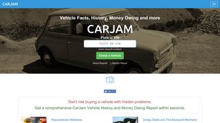 CarJam: Vehicle information, history check and reports