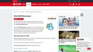 Web MSN Messenger - Ccm.net