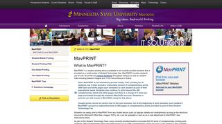MavPRINT – Information and Technology Services – Minnesota State ...