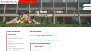 Printing From A Personal Computer – Information Technology Division ...