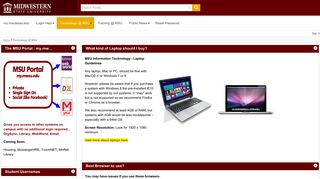 Technology @ MSU - MSU Portal