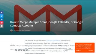 How to Merge Multiple Gmail, Google Calendar, or Google Contacts ...