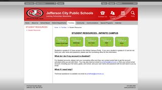 Student Resources / Student Infinite Campus Portal Login - Hidden
