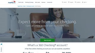 Online Checking Account | No-Fee 360 Checking | Capital One