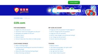 GSN.com – GSN/WW Help