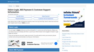 Salute Login, Bill Payment & Customer Support Information