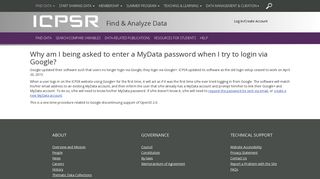Why am I being asked to enter a MyData password when I try to login ...