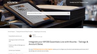Integrate your MYOB Essentials Live with Kounta – Kounta Support