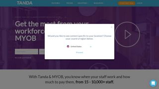 MYOB Rostering | MYOB Employee Time Tracking | Tanda