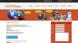 Payment Mode My Sms India | Bulk Sms Marketing company | Bulk ...