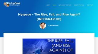Myspace - The Rise, Fall, and Rise Again? [INFOGRAPHIC]
