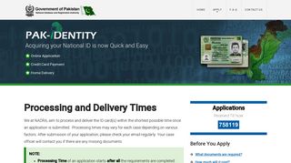 Delivery Time | Pak-Identity - Nadra