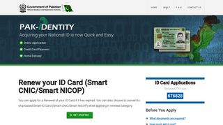 Renew ID Card | Pak-Identity