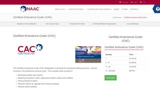 Certified Ambulance Coder (CAC) | National Academy of Ambulance ...