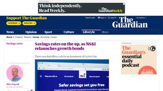 Savings rates on the up, as NS&I relaunches growth bonds | Money ...