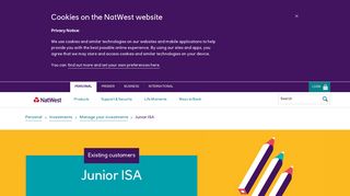 Junior ISA | Natwest