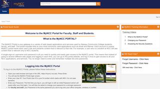 home - myNCC - MyNCC Portal - Nassau Community College