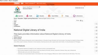 National Digital Library of India — Vikaspedia
