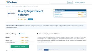 Quality Improvement Software Reviews and Pricing - 2019 - Capterra