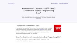 How to access your Club-internet.fr (SFR / Neuf) email account using ...