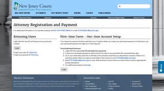 Attorney Registration and Payment - CAMS - NJ Courts