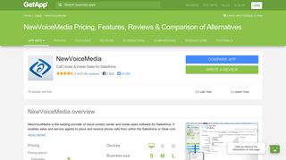 NewVoiceMedia Pricing, Features, Reviews & Comparison of ...