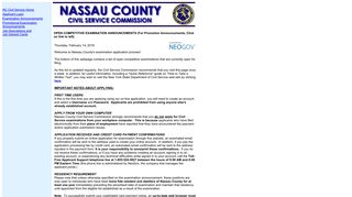 Nassau County Civil Service Commission - Government Jobs