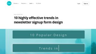 10 highly effective trends in newsletter signup form design – Learn