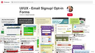 28 Best UI/UX - Email Signup/ Opt-in Forms images | Email form, Form ...