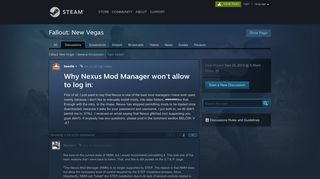 Why Nexus Mod Manager won't allow to log in: :: Fallout: New Vegas ...