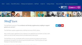 Staff Bank - NHS Lothian Careers - NHS Scotland