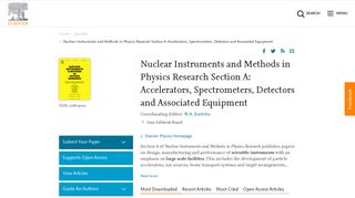 Nuclear Instruments and Methods in Physics Research ... - Journals